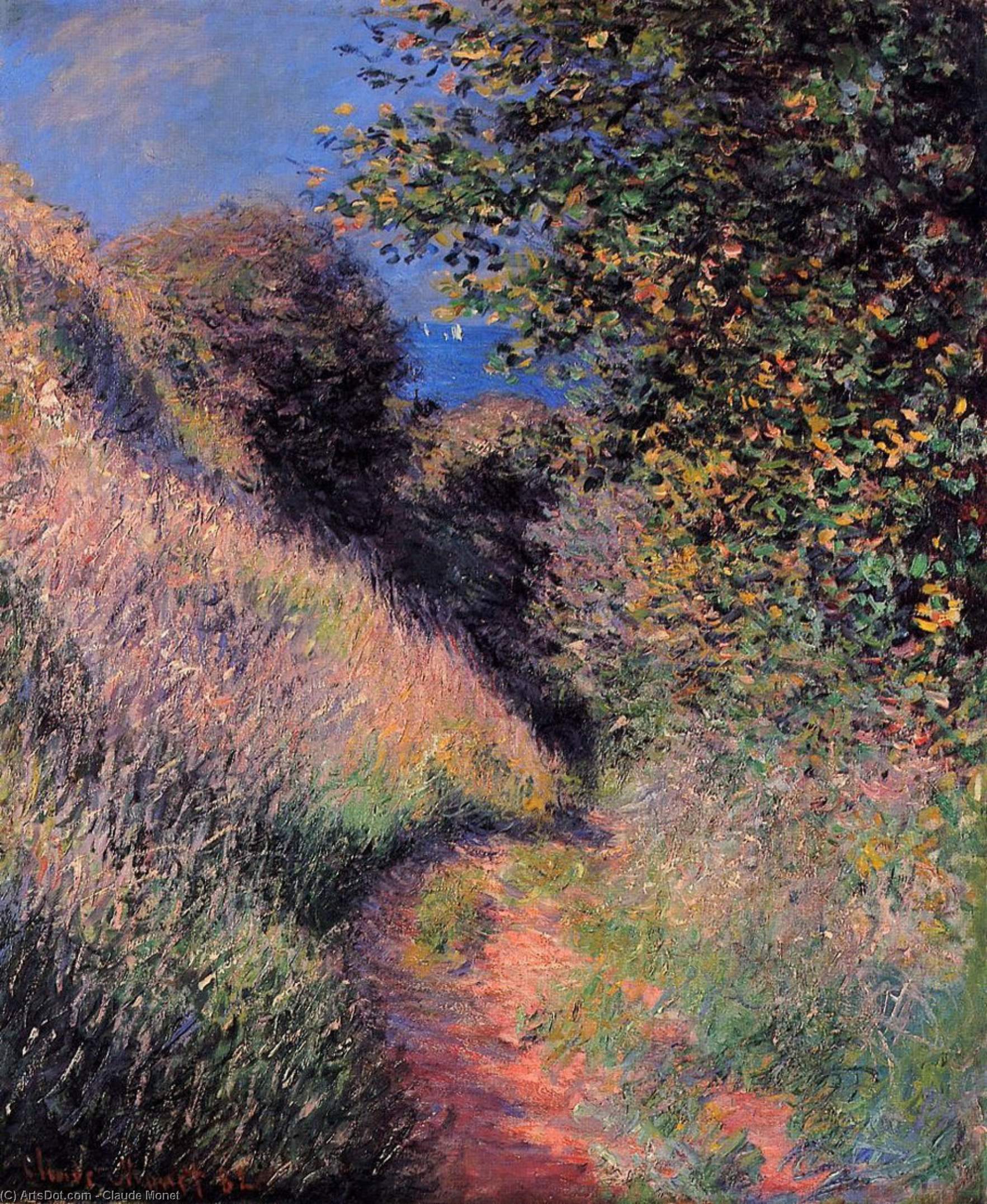 Path At Pourville — Claude Monet
