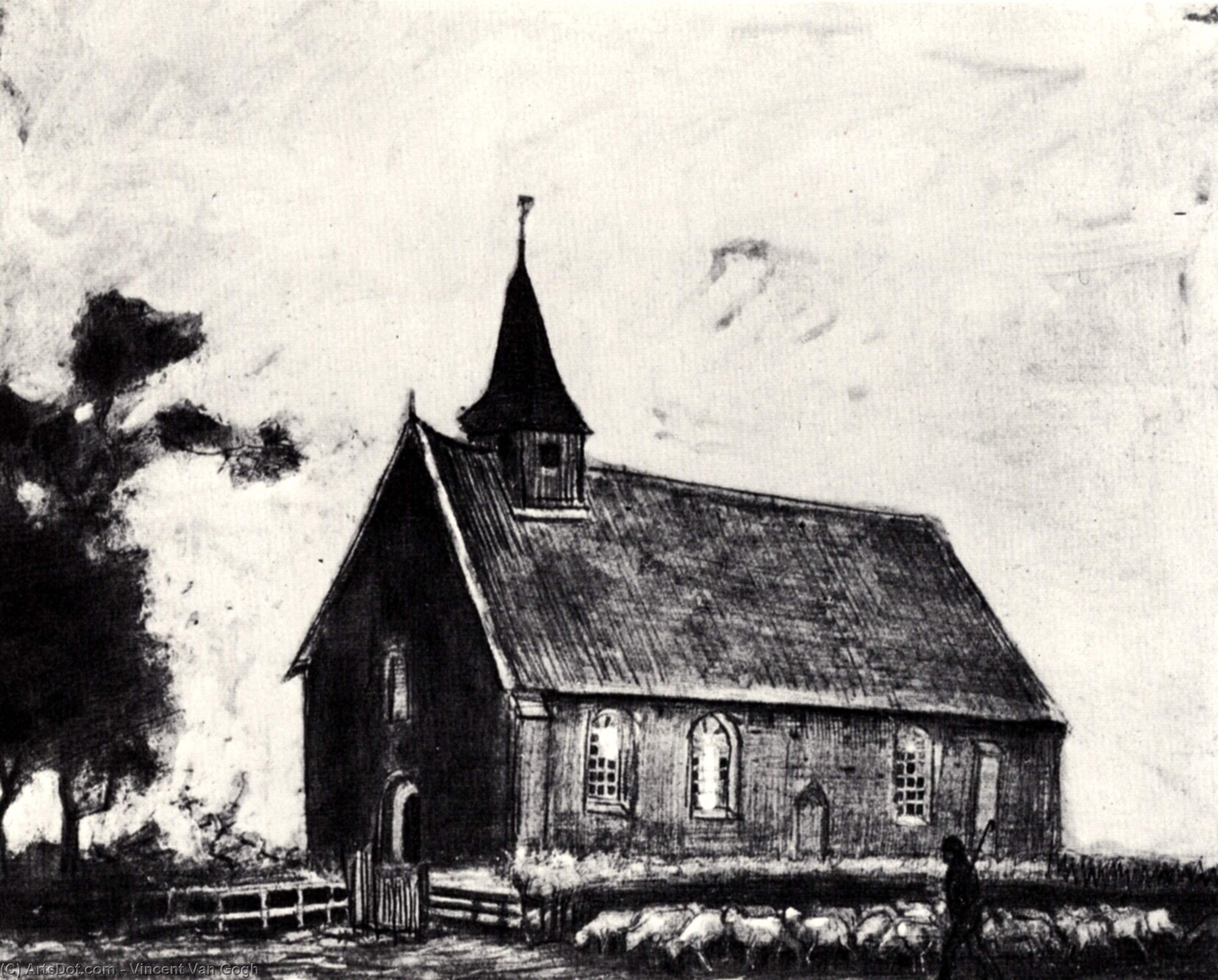 Der Alte Friedhofsturm In Nuenen — Vincent Willem Van Gogh