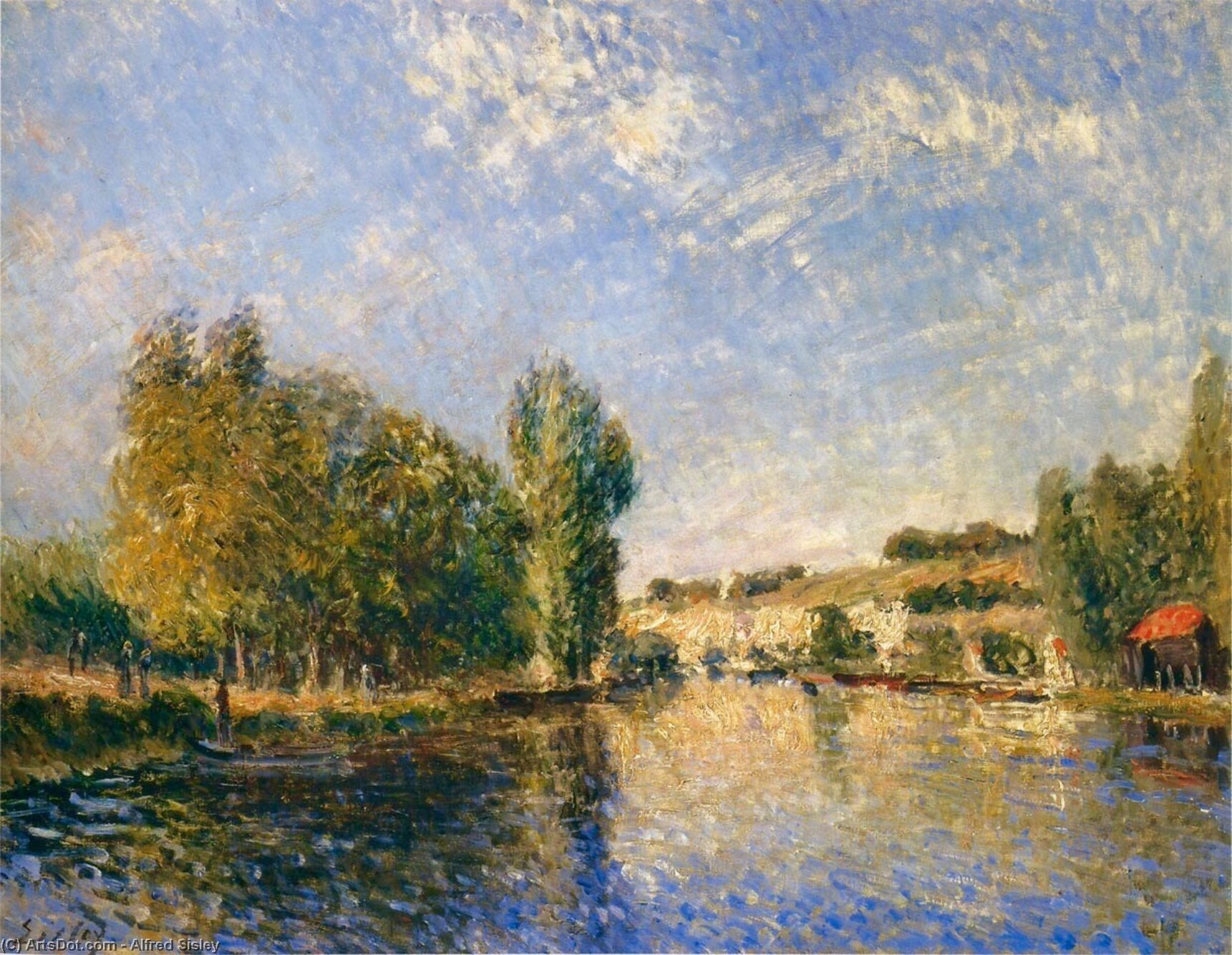 The Loing At Moret — Alfred Sisley
