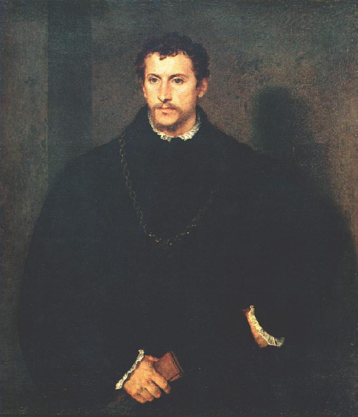 Portrait Of A Man (the Young Englishman) Pitti Firen — Titian