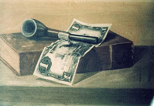 Three Necessities Of Man, (painting) — John Frederick Peto