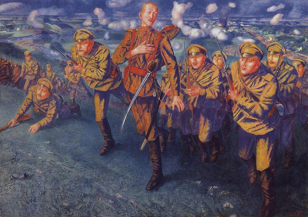 The Line Of Fire — Kuzma Petrov-vodkin