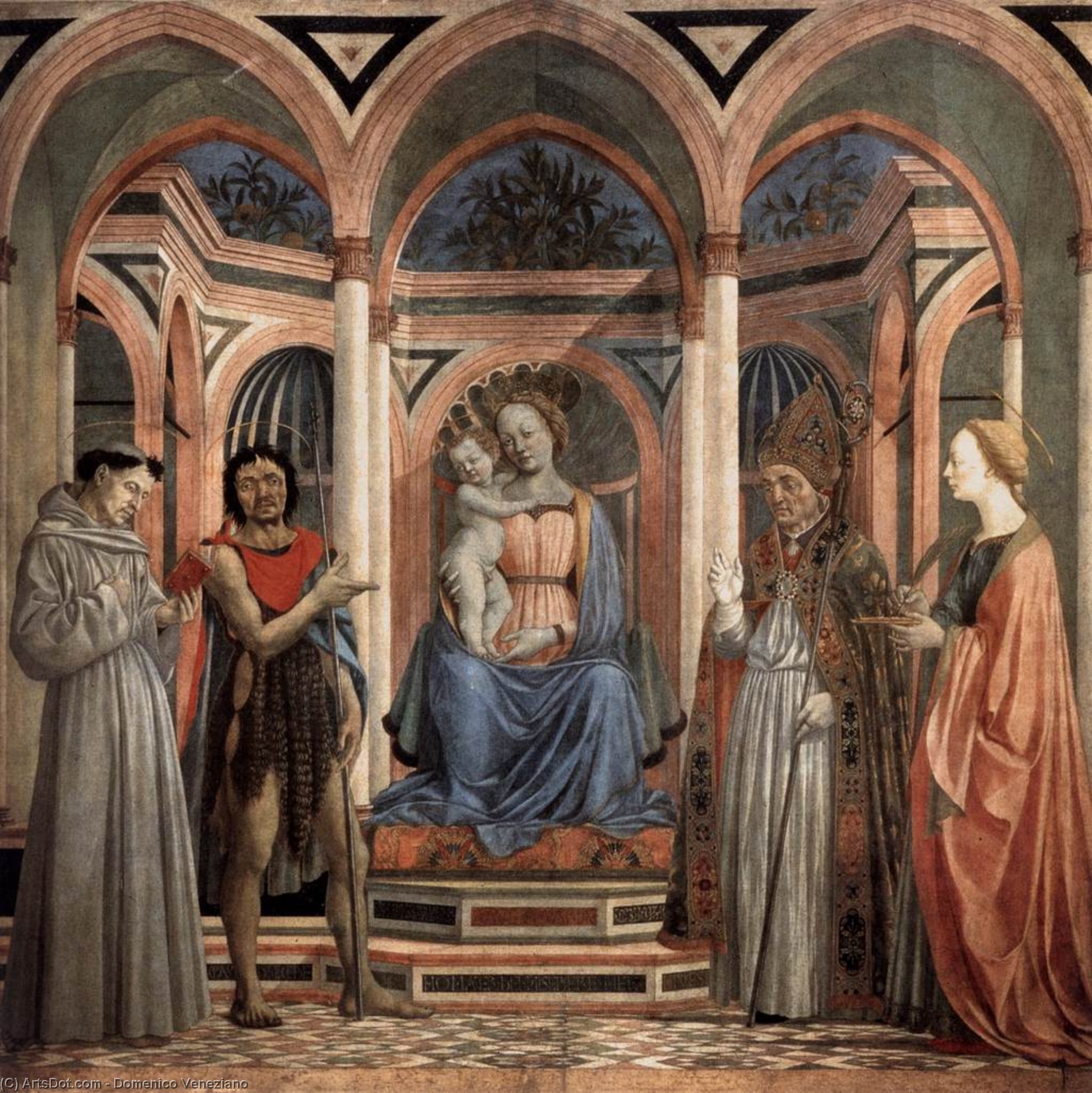 The Madonna And Child With Saints — Domeniko Veneziano