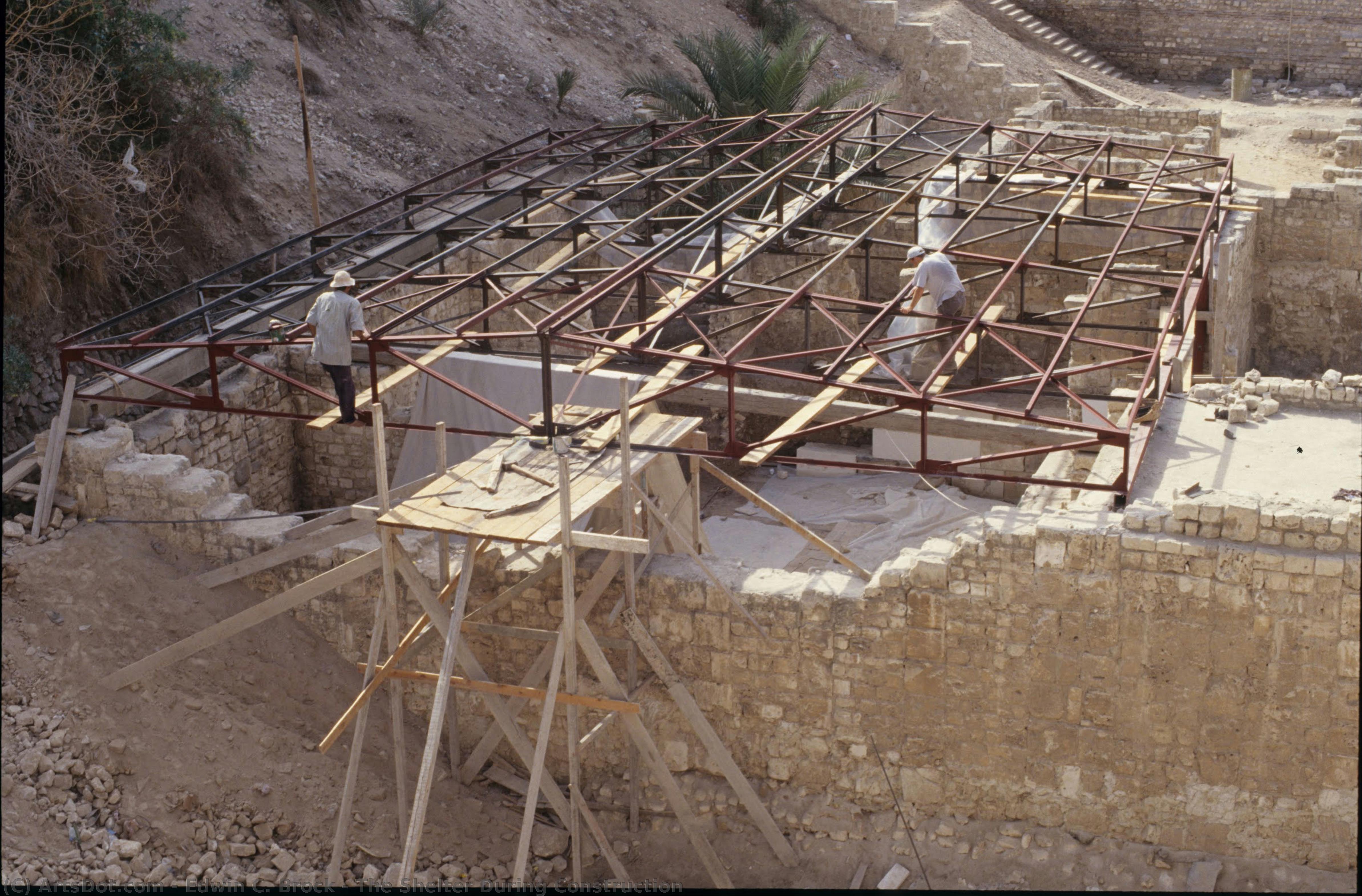 The Shelter During Construction — Edwin C. Brock