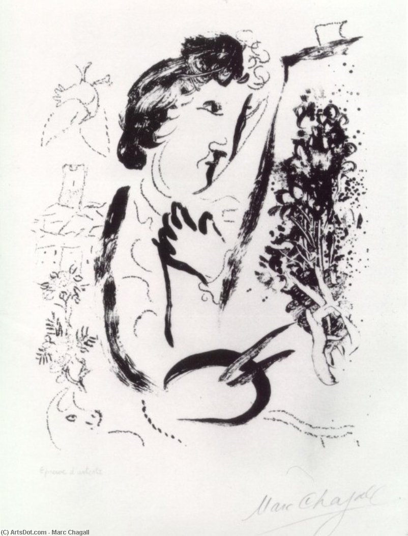 In Front Of The Picture — Marc Chagall