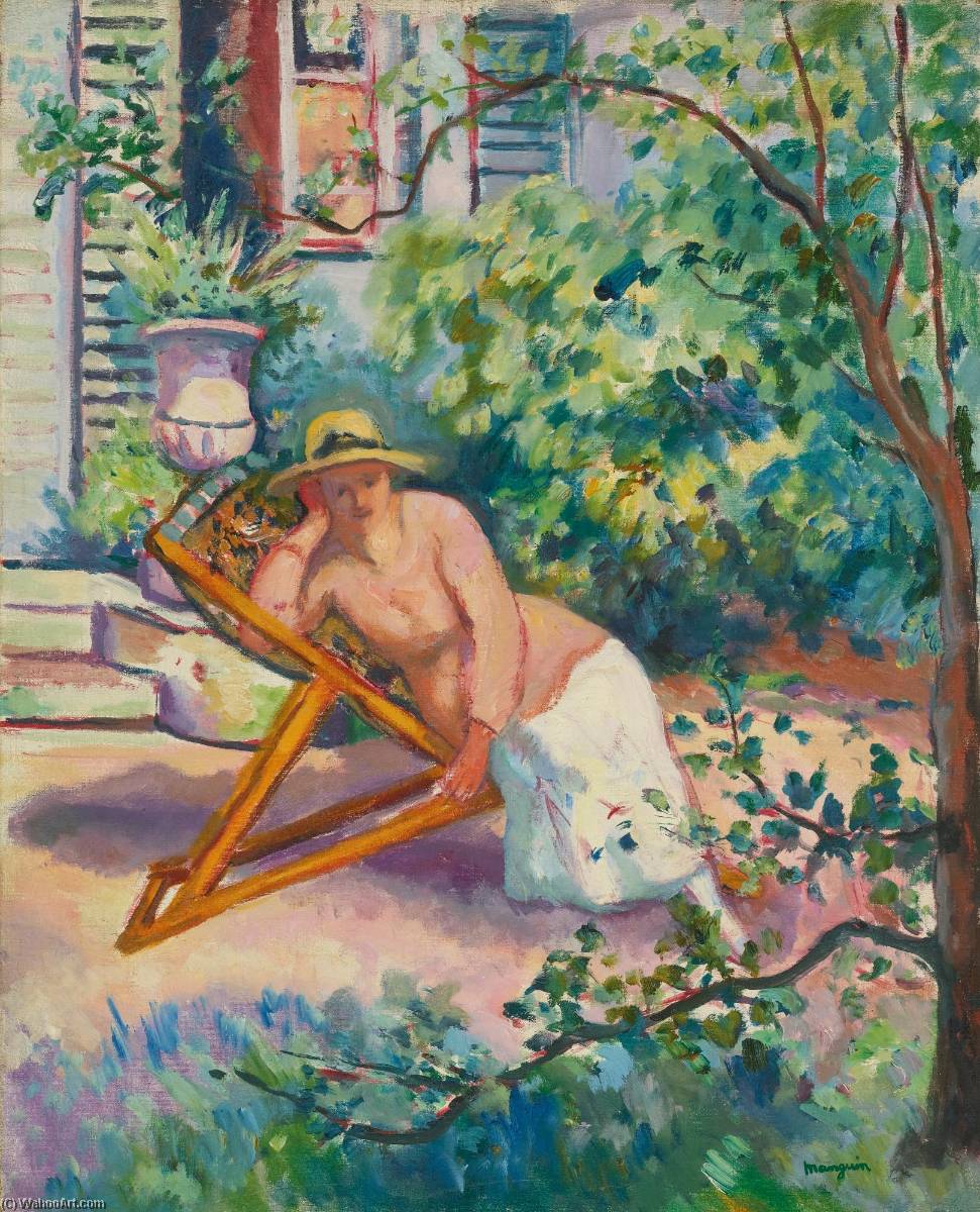 Jeanne Dans Le Jardin De Neuilly — Henri Charles Manguin