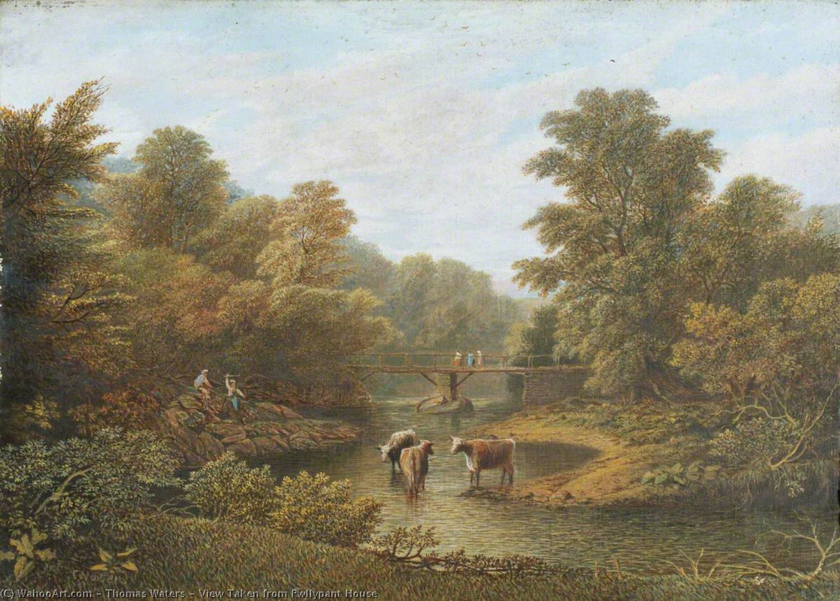 View Taken From Pwllypant House — Thomas Waters