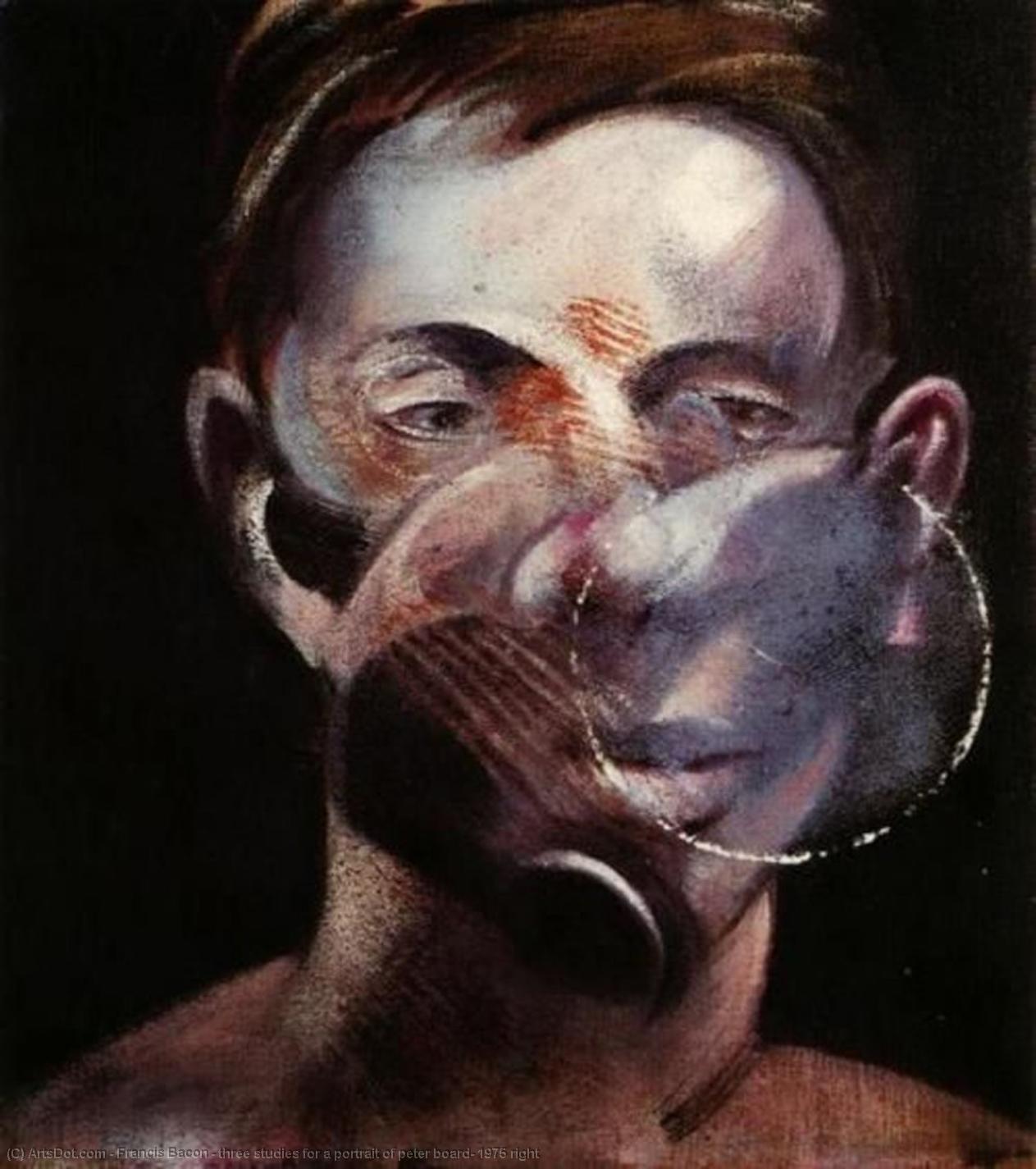 Three Studies For A Portrait Of Peter Board, 1975 Right — Francis Bacon