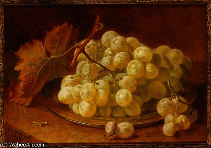 Grapes On A Silver Plate — Eloise Harriet Stannard