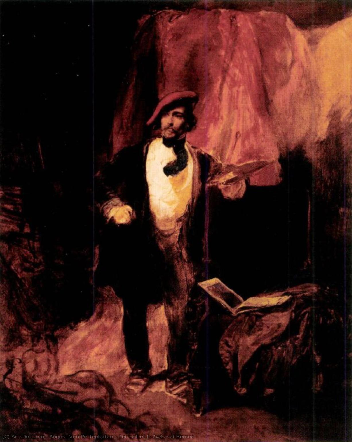 Portrait Of József Borsos — August Von Pettenkofen
