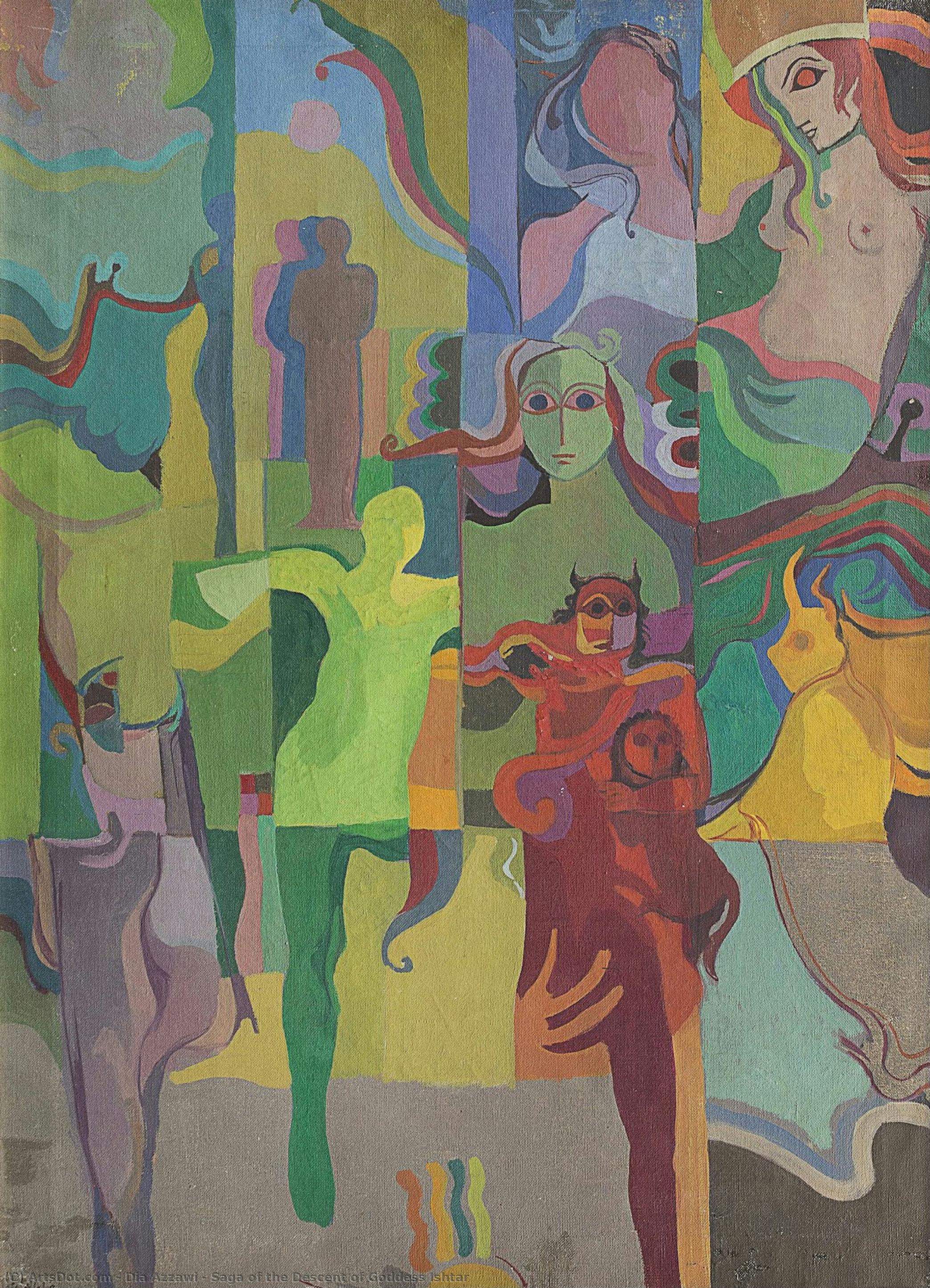 Saga Of The Descent Of Goddess Ishtar — Dia Al-azzawi