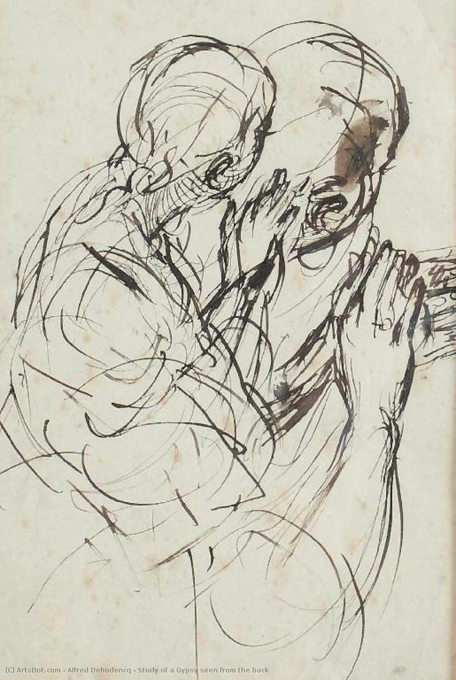 Study Of A Gypsy Seen From The Back — Alfred Dehodencq