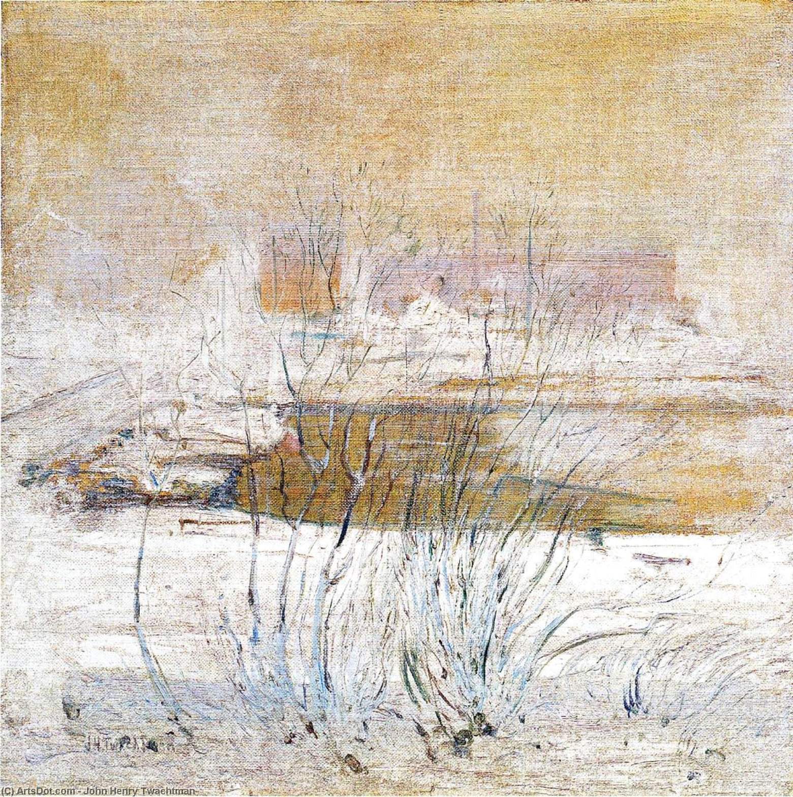 Bridge In Winter — John Henry Twachtman