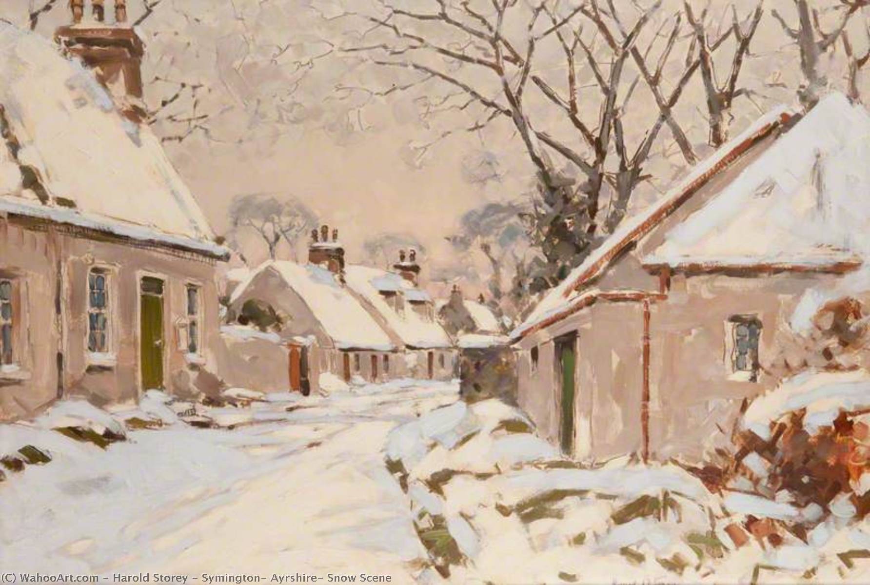 Symington, Ayrshire, Snow Scene — Harold Storey