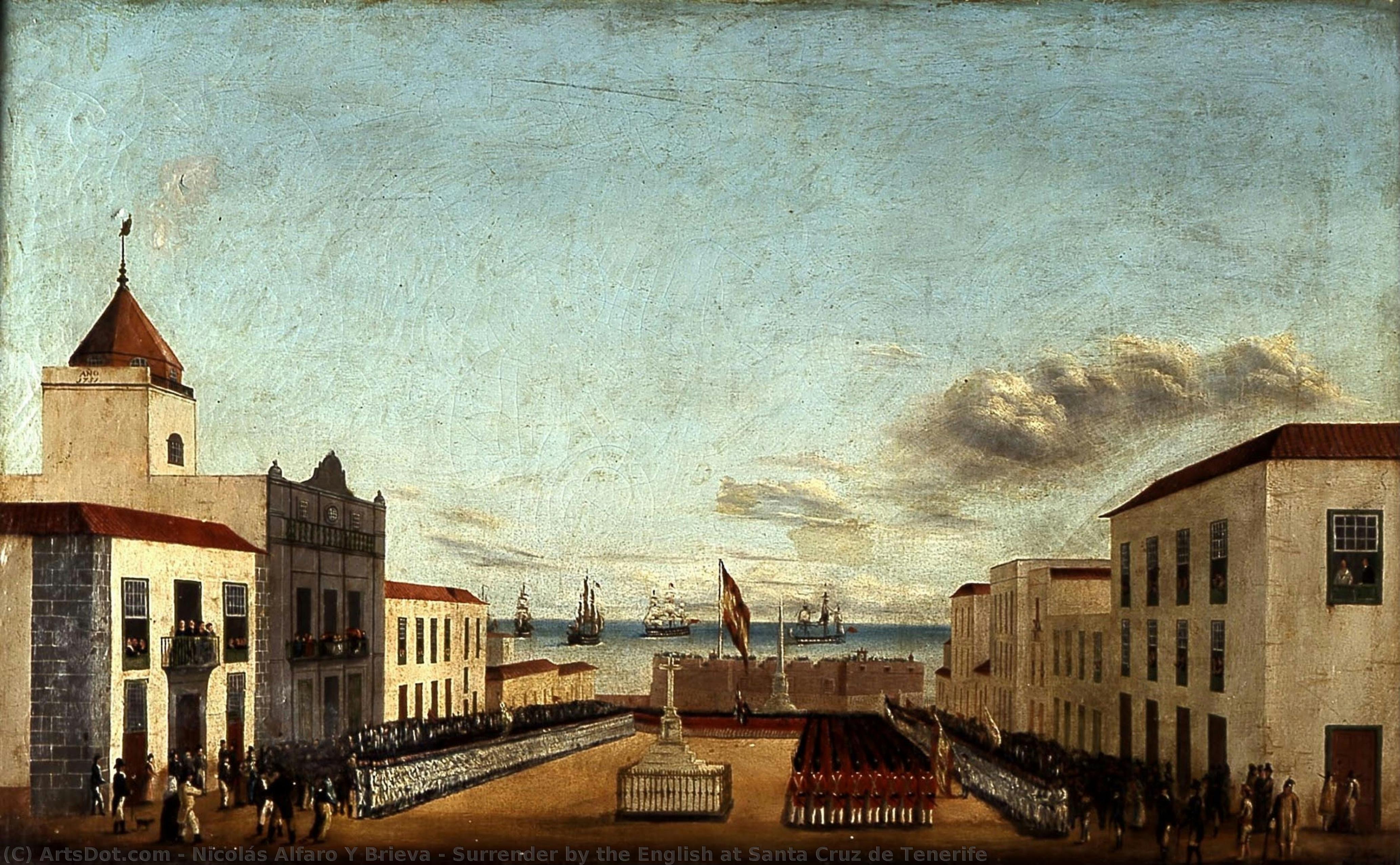 Surrender By The English At Santa Cruz De Tenerife — Nicolás Alfaro Y Brieva