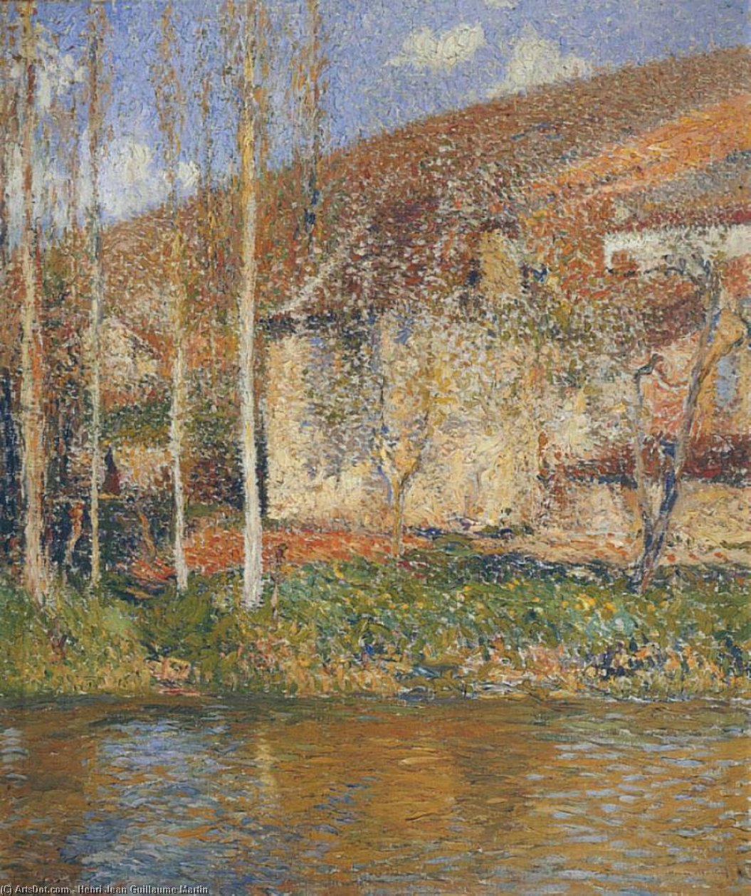 Le Maison Sur Leau — Henri Jean Guillaume Martin