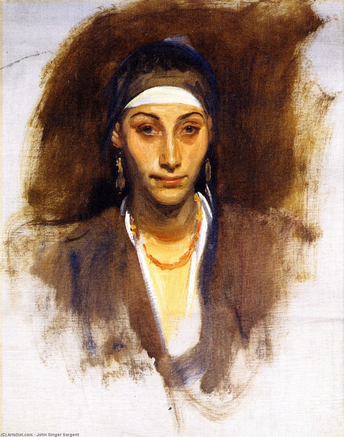 Ägyptische Frau Mit Ohrringen — John Singer Sargent