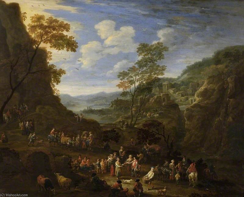 Landscape With A Pleasure Party — Mathys Schoevaerdts
