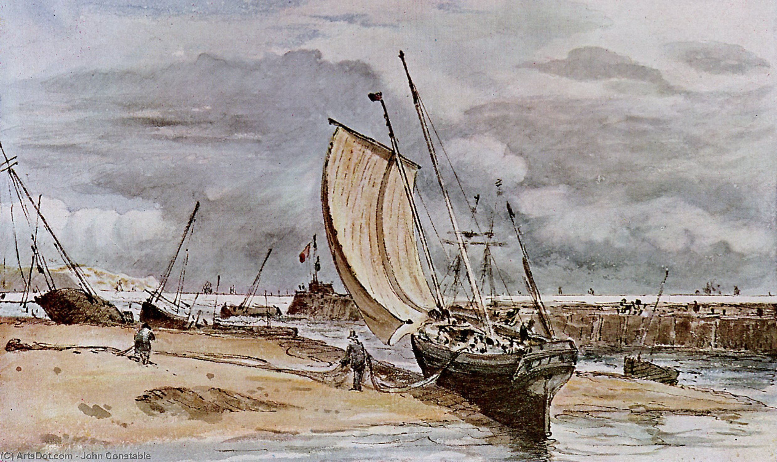 Fokstone Harbour — John Constable