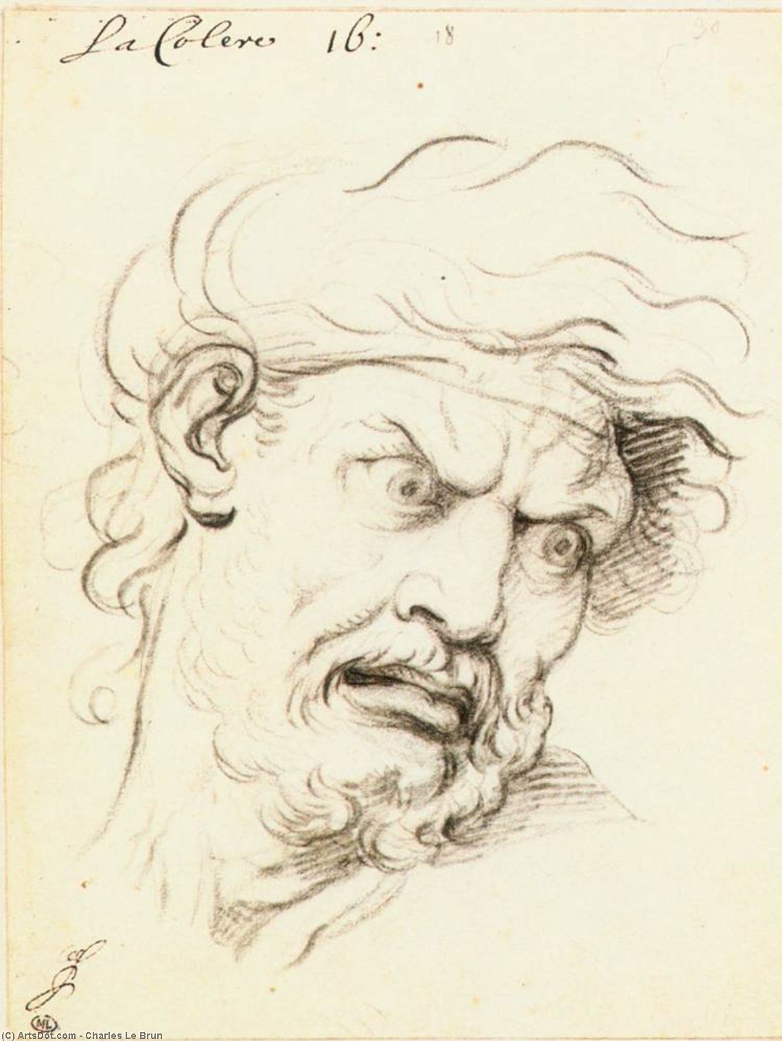 Expresiones De Las Pasiones Del Alma — Charles Le Brun