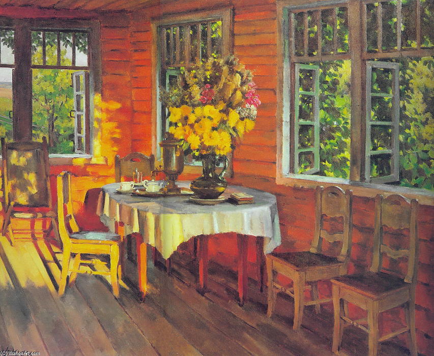 August Evening. Last Ray. Ligachevo — Константин Юон
