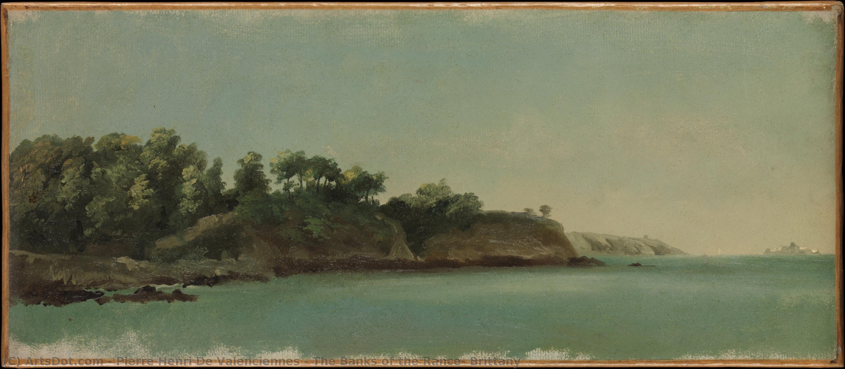 The Banks Of The Rance, Brittany — Pierre-henri De Valenciennes
