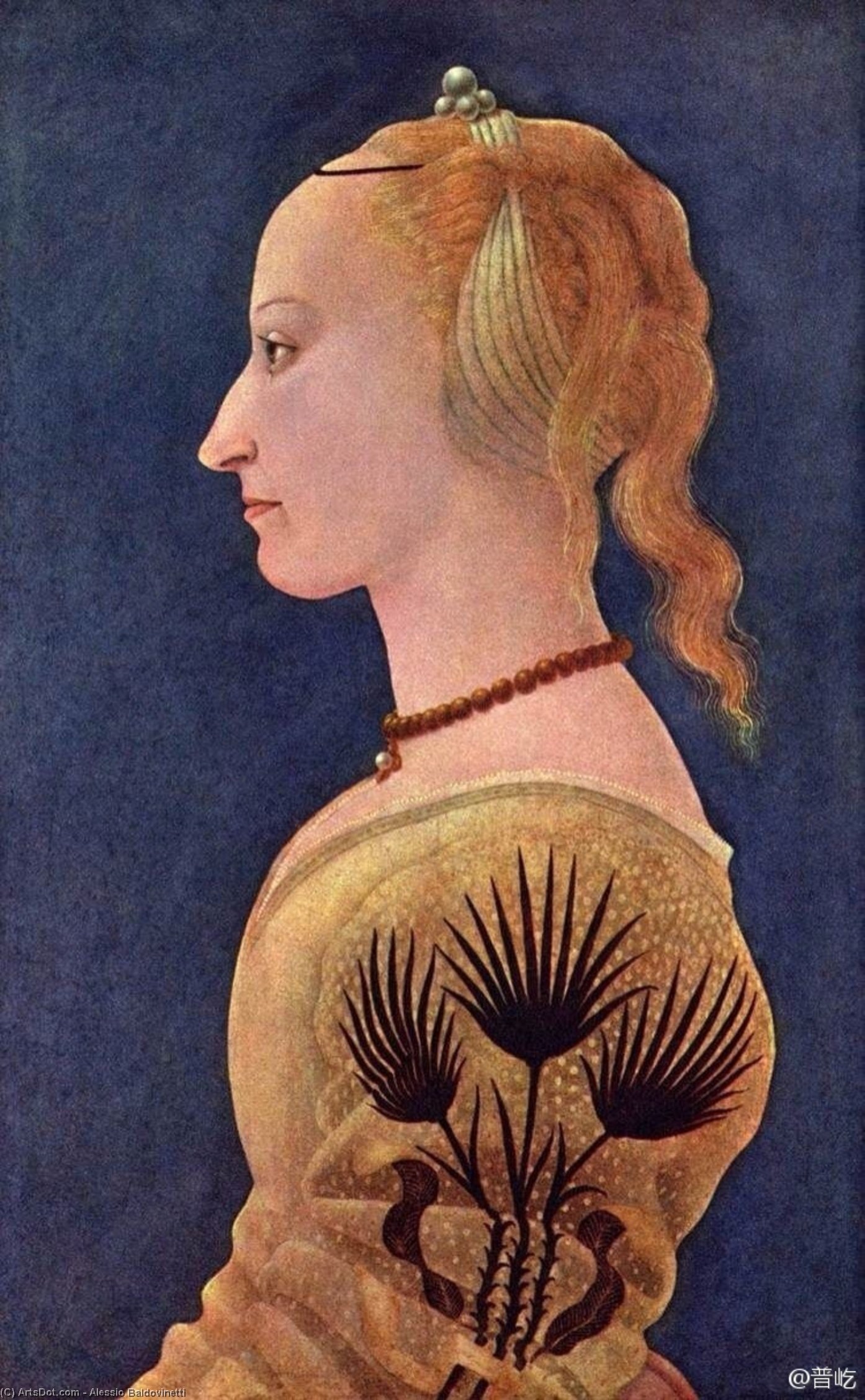 Portrait Of A Lady In Yellow — Alessio Baldovinetti