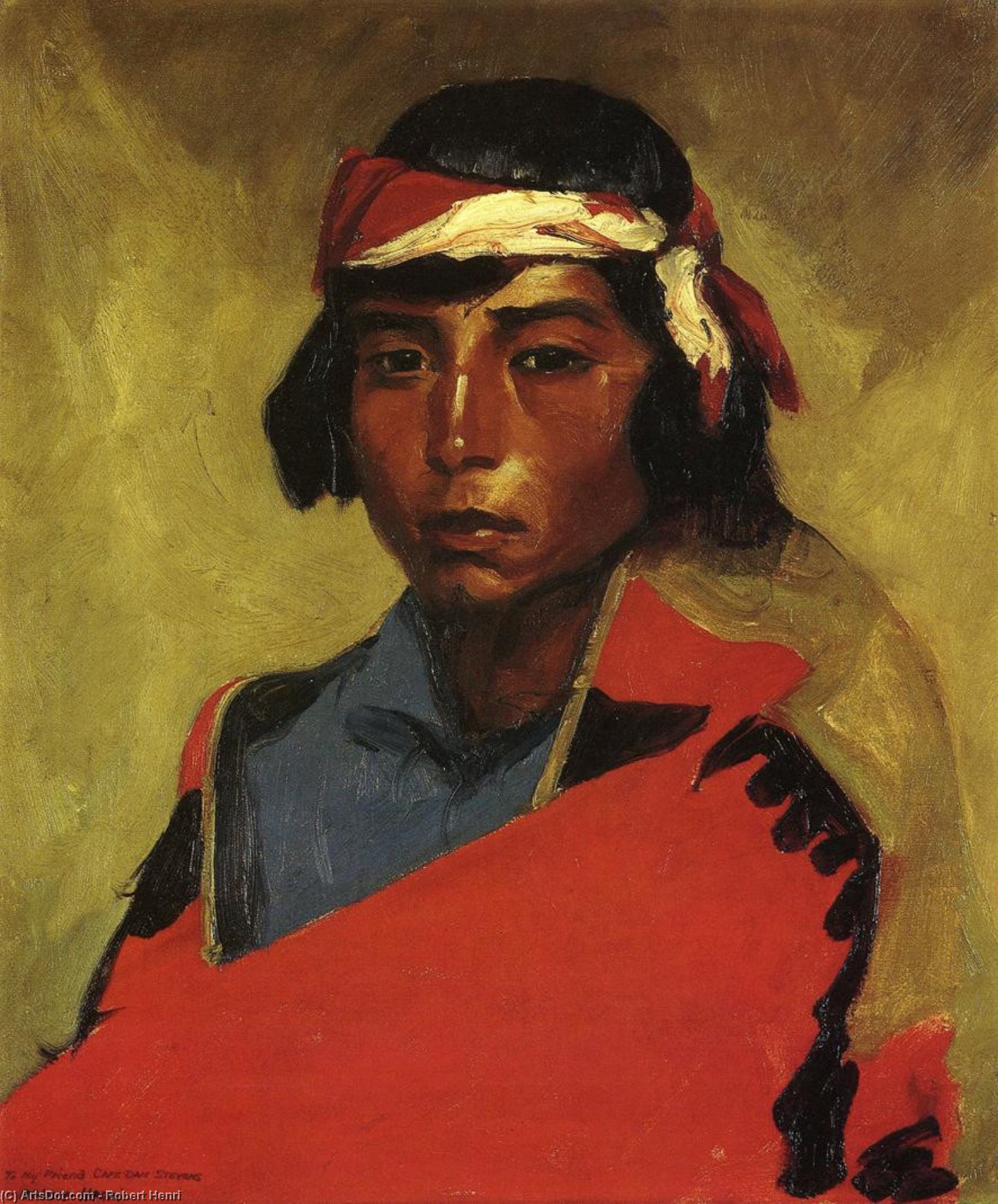 Young Buck Of The Tesuque Pueblo — Robert Henri