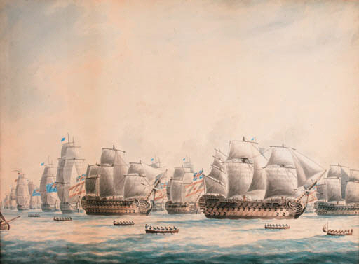 The Spanish Prizes Taken At The Battle Of Cape St. Vincent, — Thomas Buttersworth