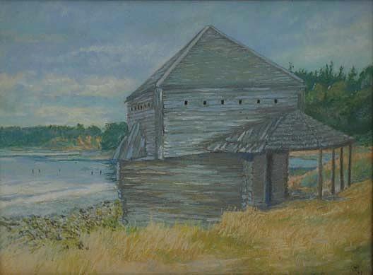 Historic Old Fort, (painting) — Mary Agnes Yerkes