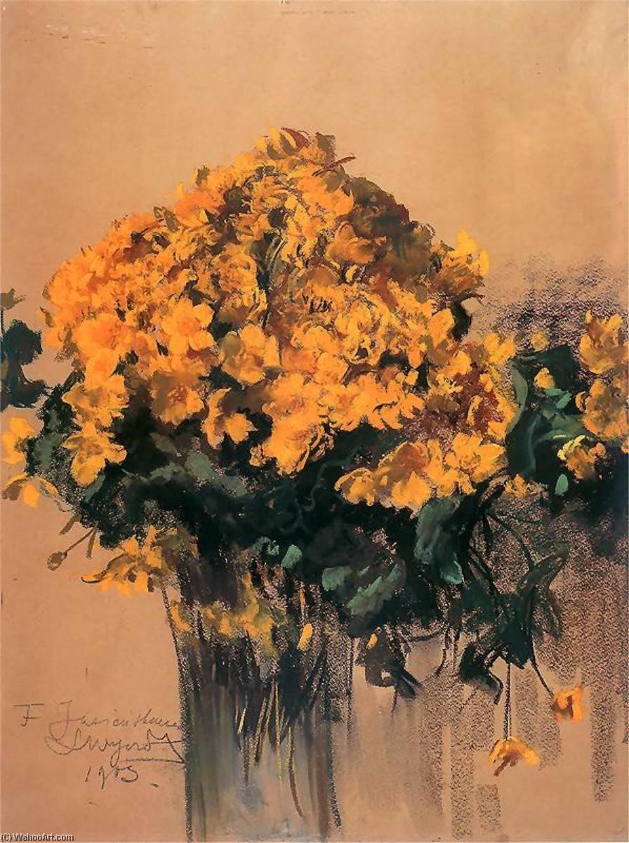Marsh Marigolds — Leon Jan Wyczolkowski