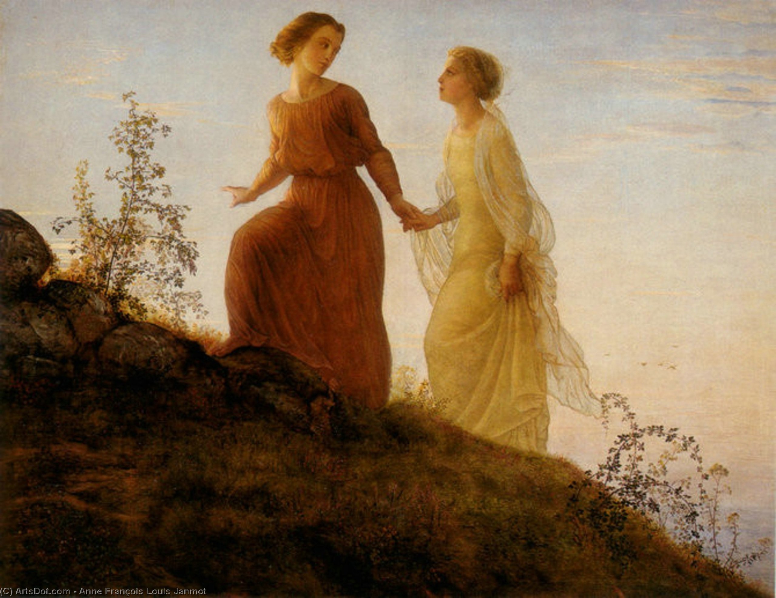 Le Poeme De L Ame 14 Sur La Montagne — Anne François Louis Janmot