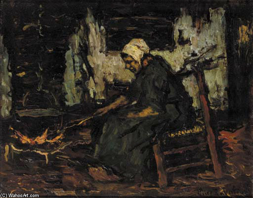 A Peasant Woman By The Fire — Suze Robertson