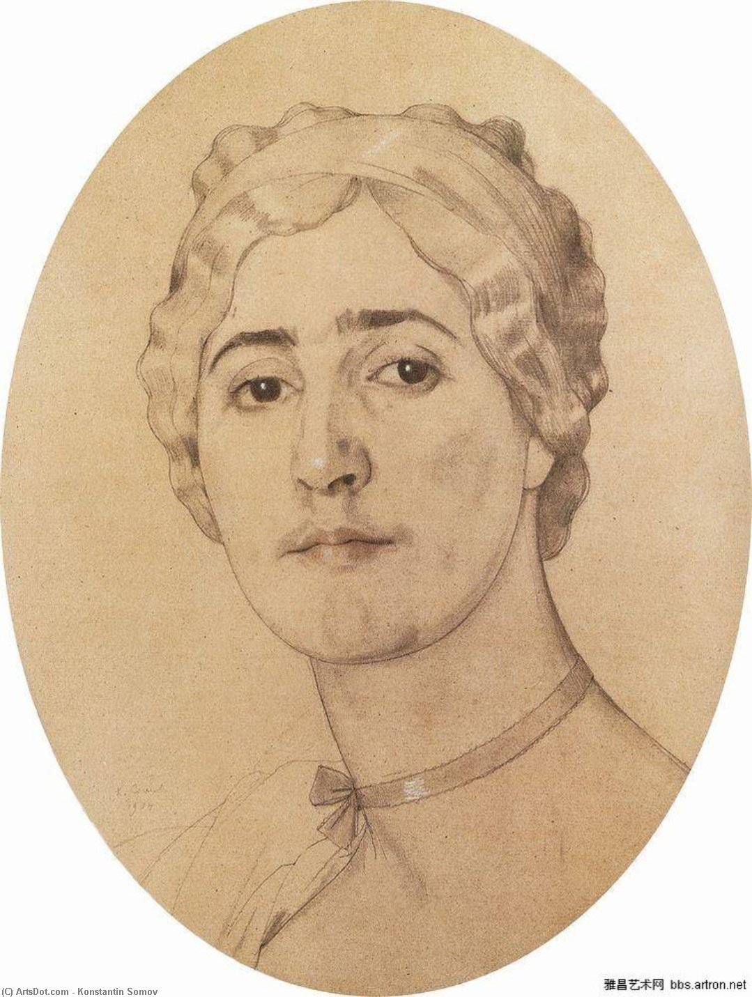 Portrait Of D. Karysheva — Konstantin Andreevic Somov