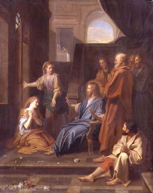 Christ In The House Of Martha And Mary — Jean Baptiste Jouvenet