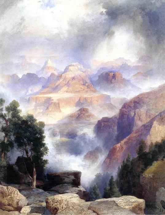 A Showery Day, Grand Canyon — Thomas Moran