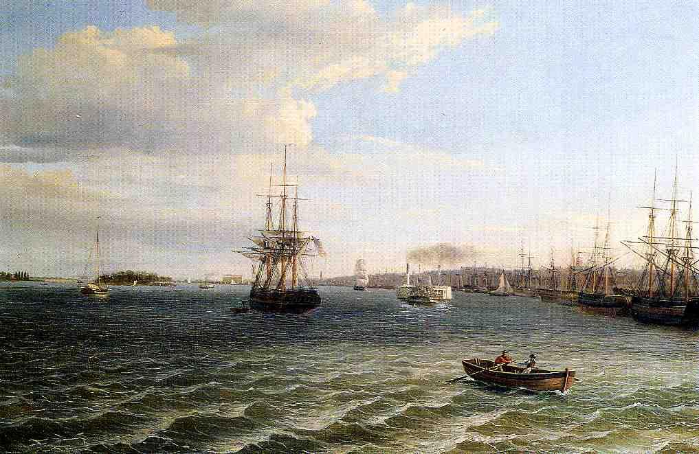 View Of Philadelphia, Looking South On The Delaware River — Thomas Birch