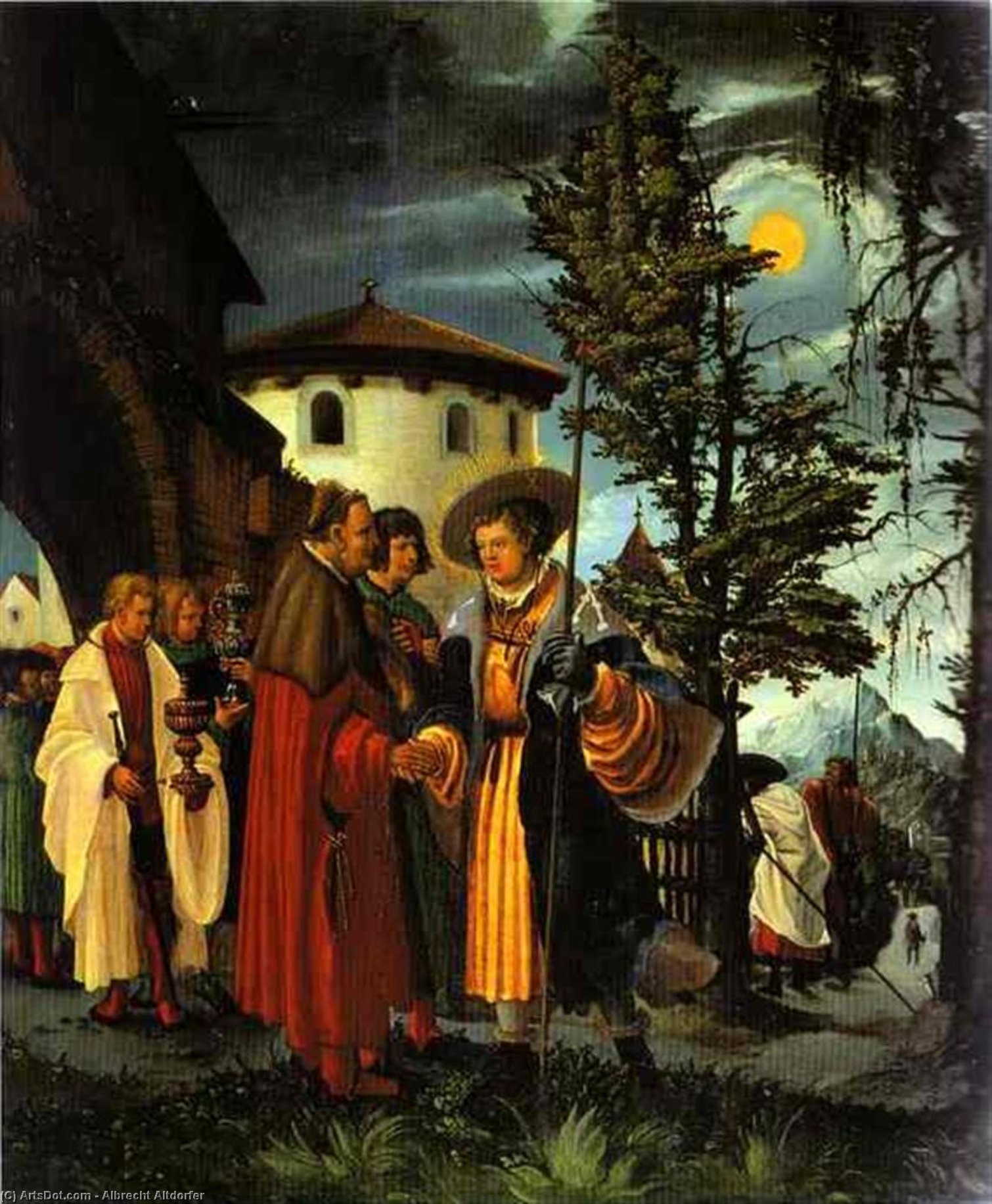 The Departure Of St. Florian (panel From The St. Florian Altar) — Albrecht Altdorfer
