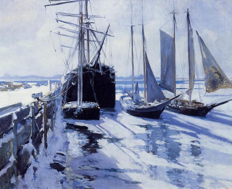 Connecticut Shore, Winter — John Henry Twachtman