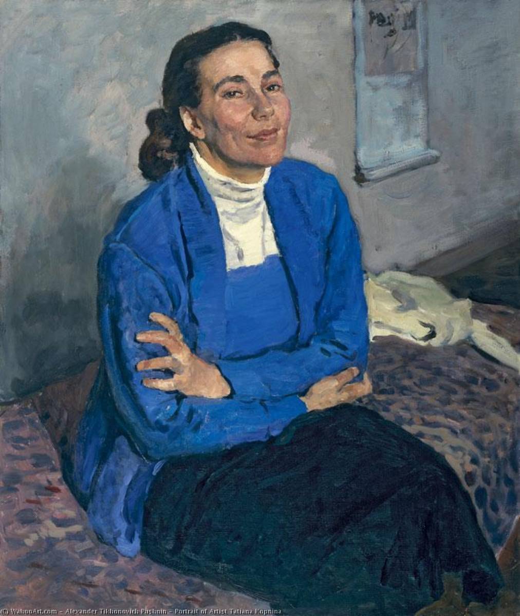 Portrait Of Artist Tatiana Kopnina — Alexander Tikhonovich Pushnin
