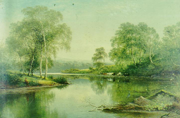 The Stream Through The Birch Woods — Benjamin Vilijam Lider