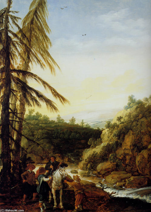 Landscape Robbing Of A Equestrian — Esaias Van De Velde