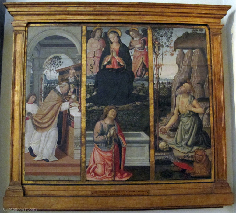 Said The Pasture, Assumed, Putting S. Gregorio And S. Girolamo. — Francesco D'antonio Da Viterbo