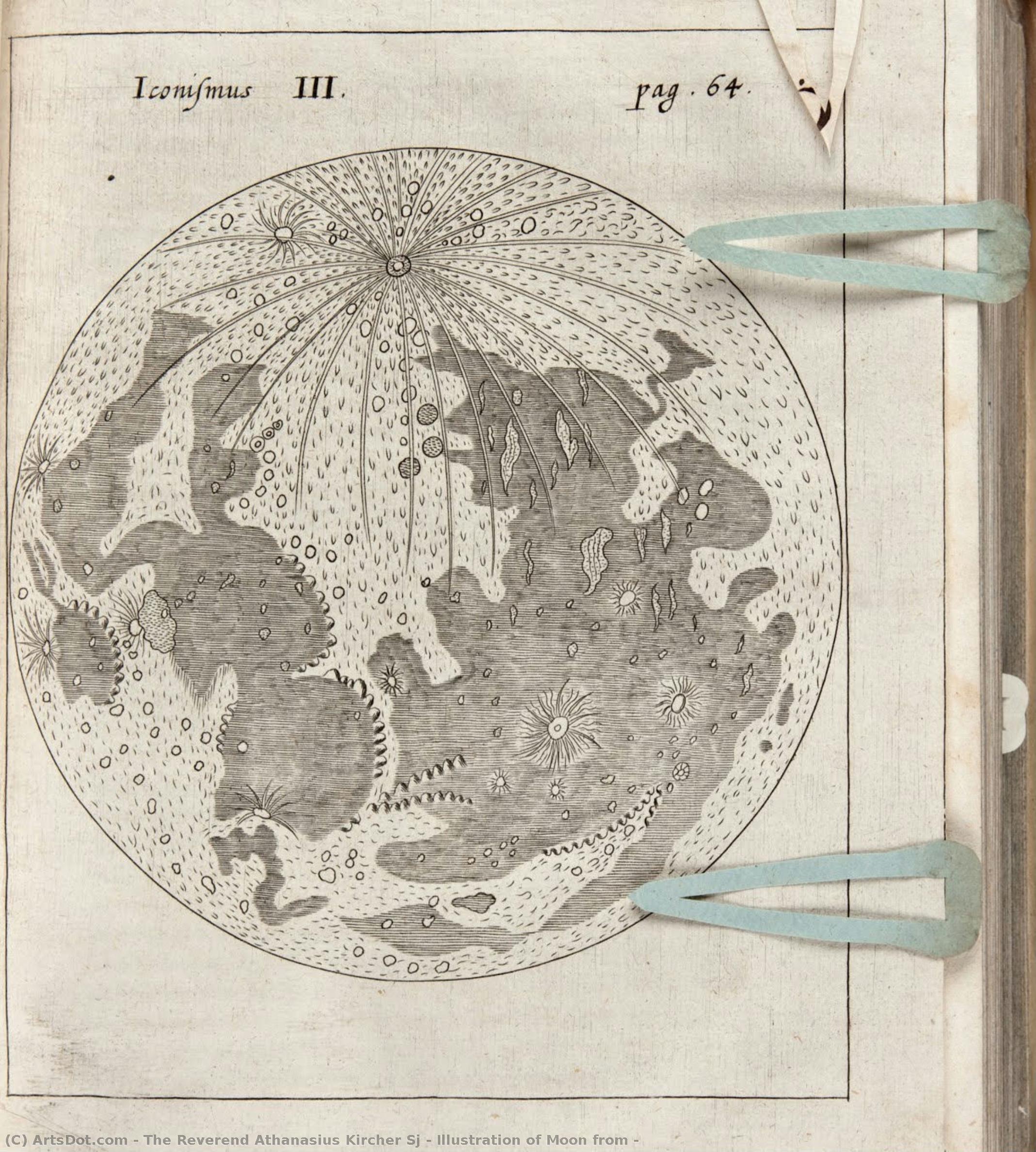 Illustration Of Moon From — The Reverend Athanasius Kircher Sj