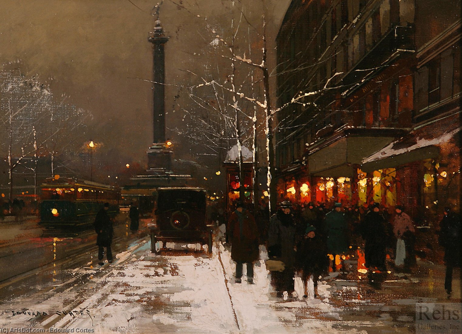 Place Vendome Soir Paris — Edouard Cortès