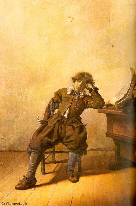 Young Scholar In His Study — Pieter Jacobsz Codde