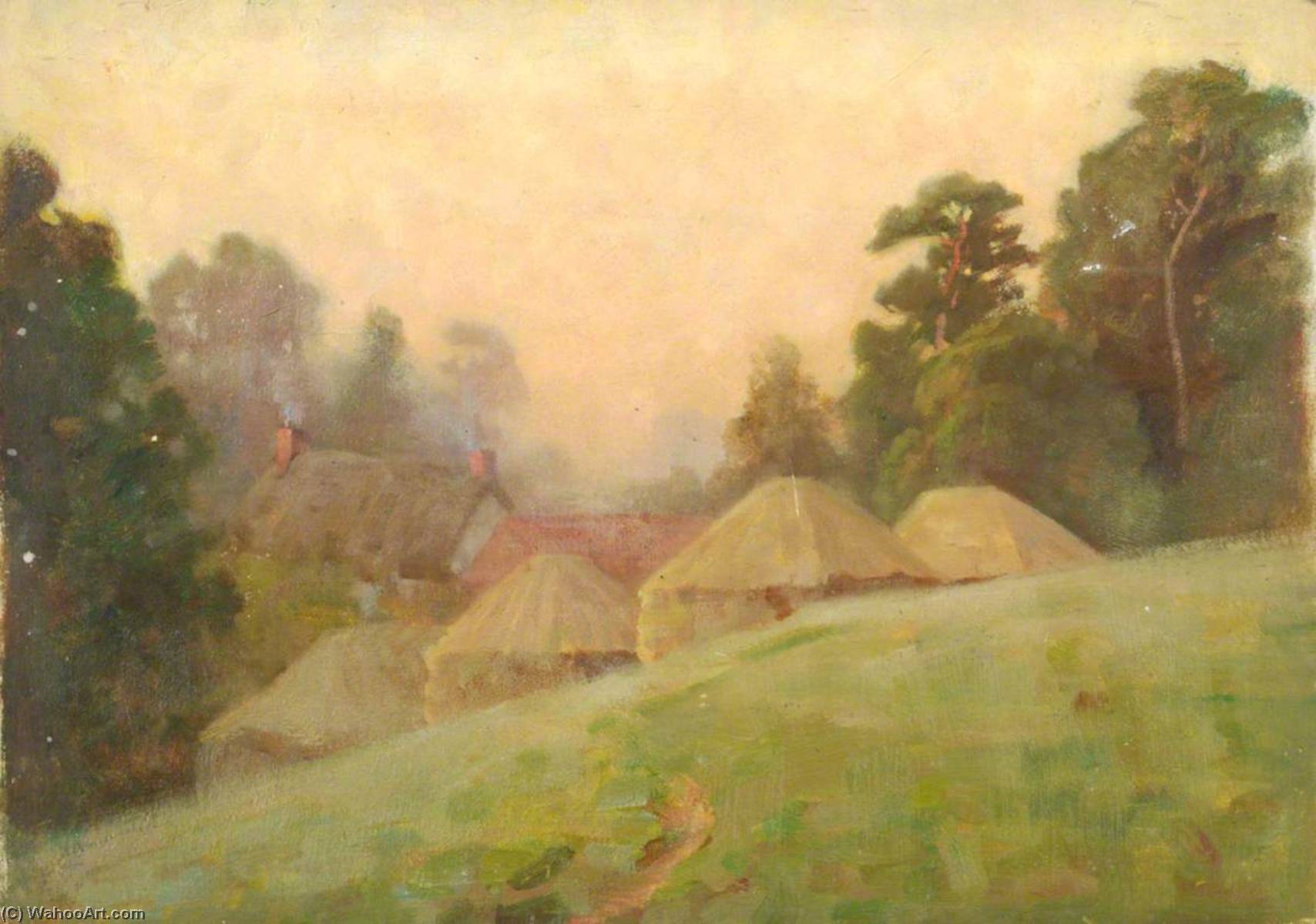 Haystacks At Dawn — Бенджамин Хотон