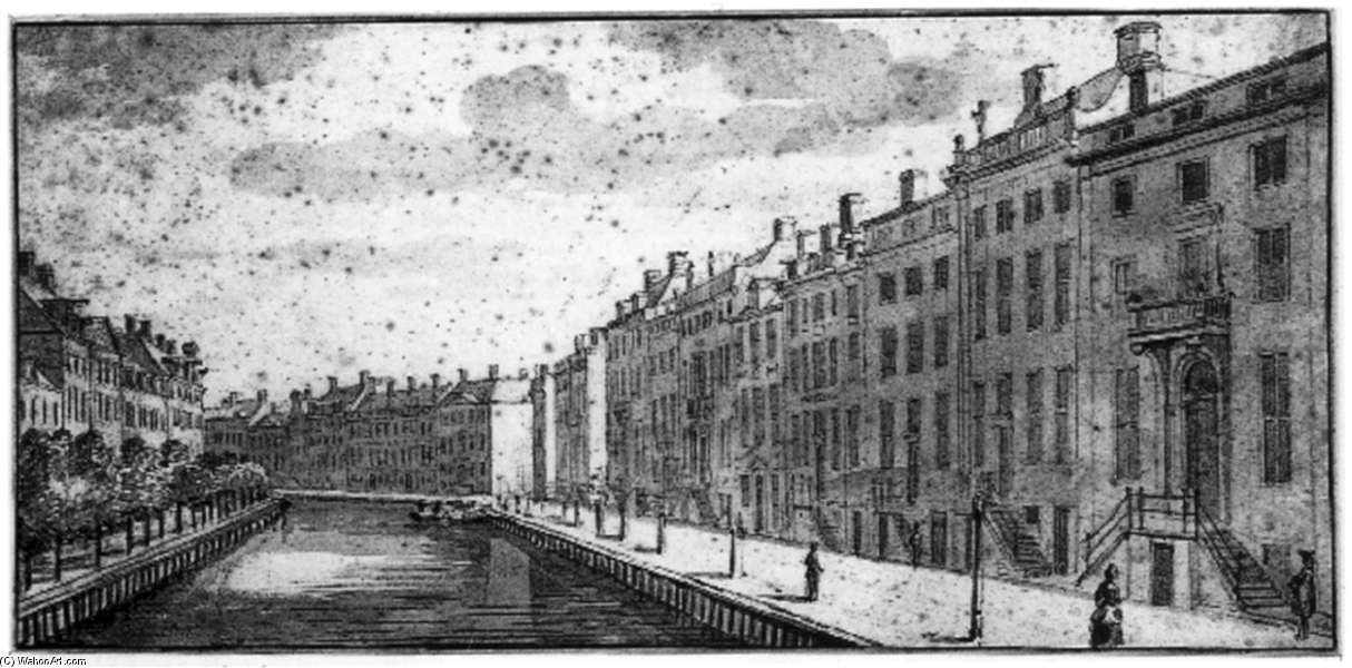 The Bend In The Herengracht — Gerrit Adriaenszoon Berckheyde