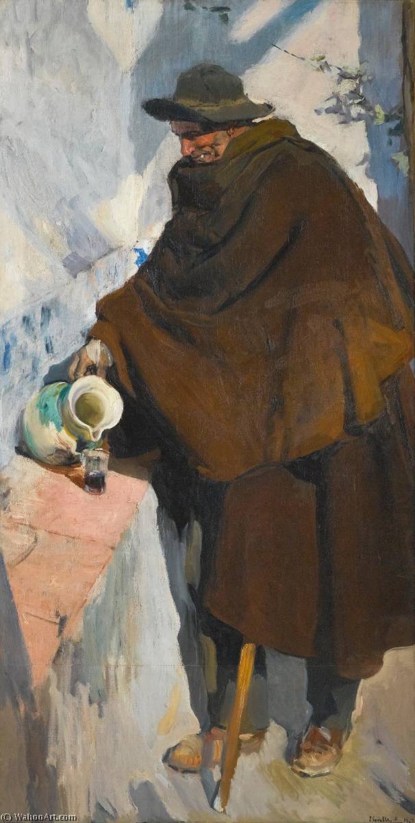 Viejo Castellano Sirviéndose Vino (the Old Man Of Castille) — Joaquín Sorolla Y Bastida