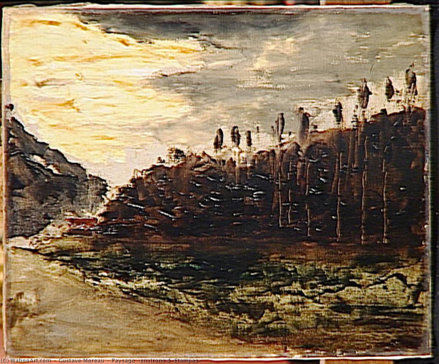 Paysage (environs D'etampes) — Gustave Moreau